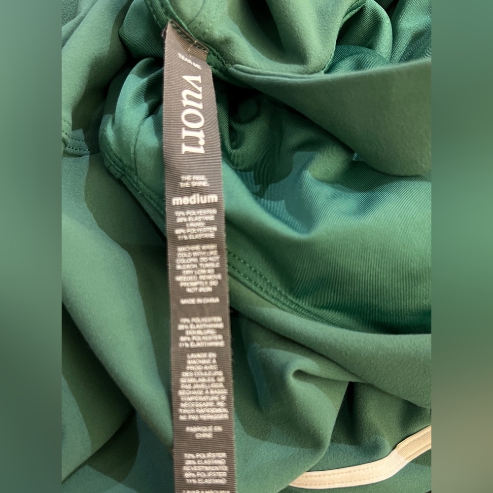 Vuori Teal Green Racerback Mini Dress with White Trim - Picture 8 of 12